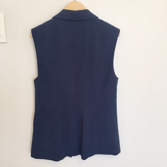 Blazer Vest | Navy | Front Pockets | XS-S fit - Picture 2 of 7